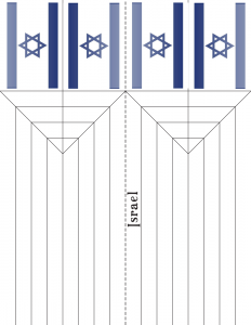 דגל ישראל מקיפולי נייר