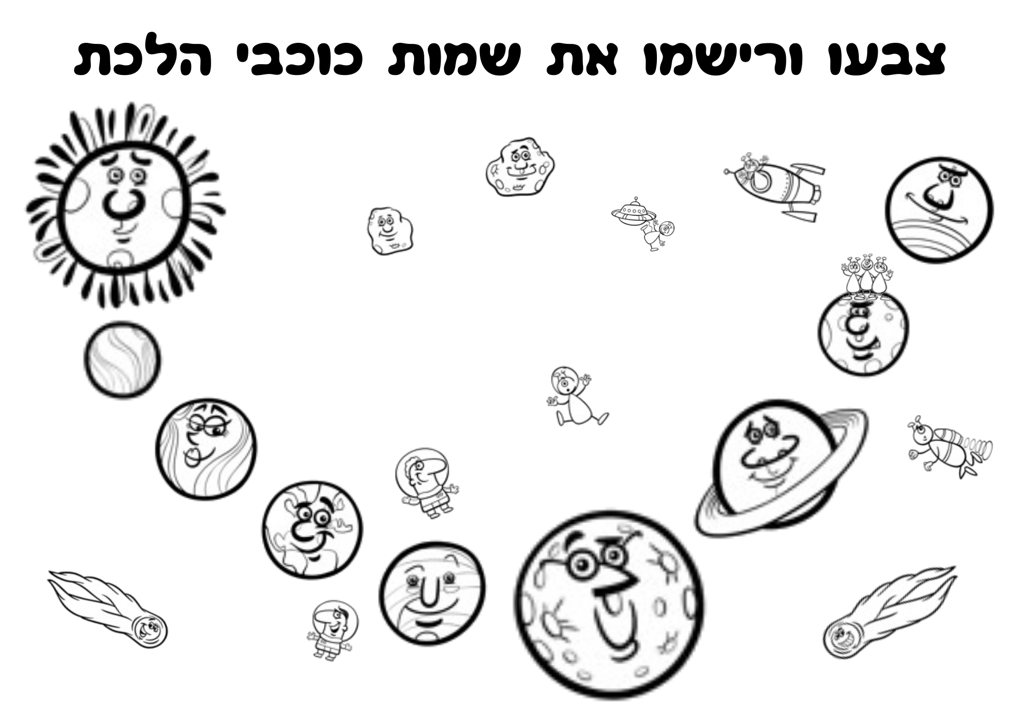 מערכת השמש מצגת לילדים בעברית בכנס החלל המקוון בגבעתיים, איך מגלים ...